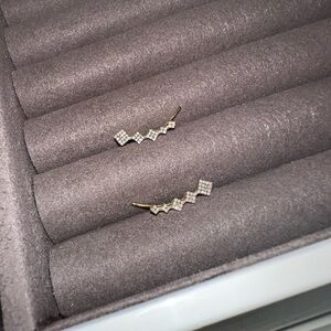 Ella Stein Flair and Square Ear Climber Earrings